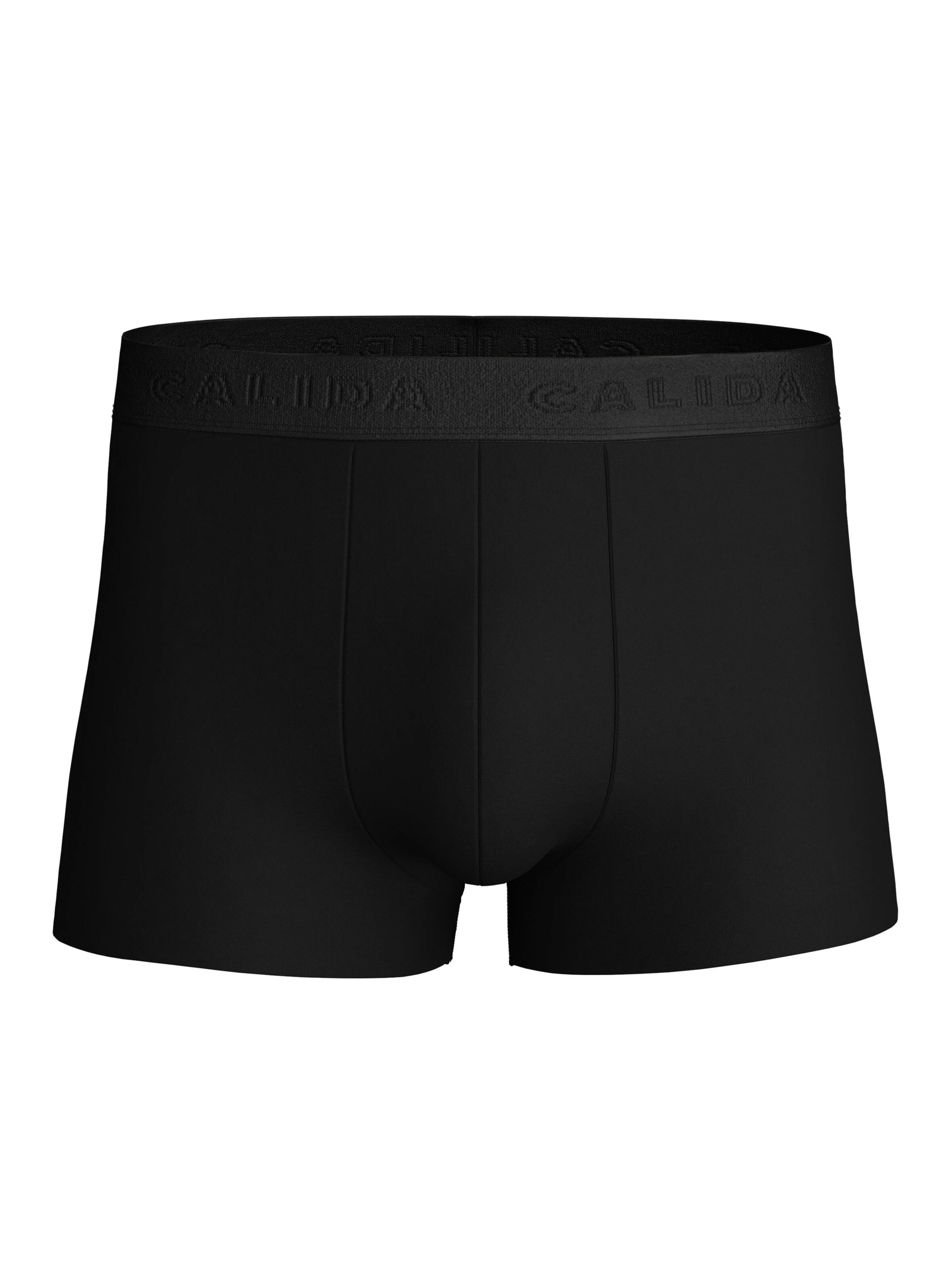CALIDA Boxer shorts 'Clean Line' in Black: front
