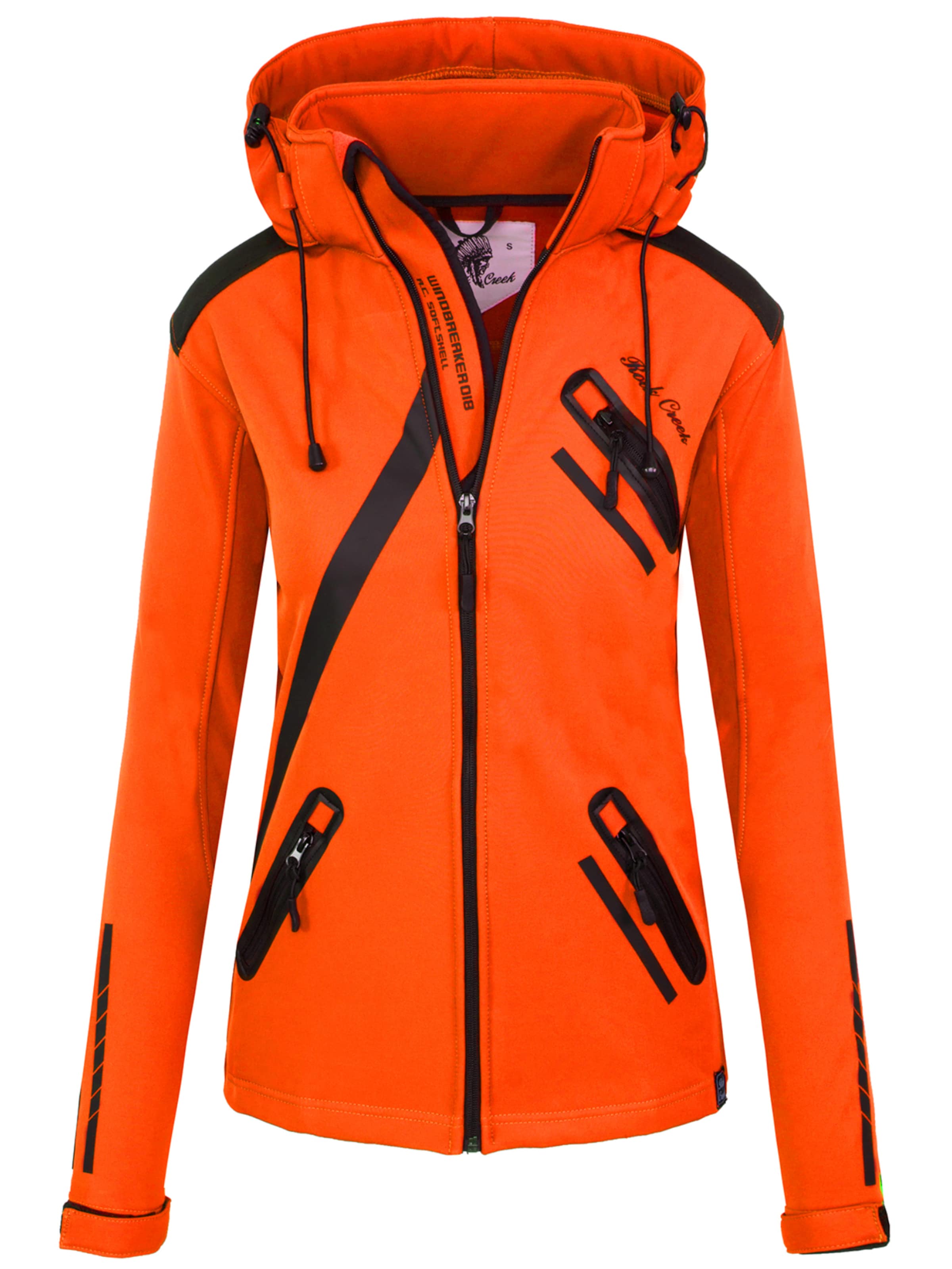 Rock Creek Outdoorjacke in Orange: Vorderseite