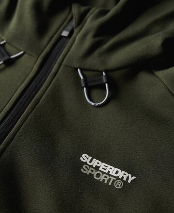 Superdry Athletic Zip-Up Hoodie 'Tech' in Green