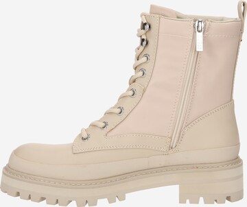 GUESS Lace-Up Ankle Boots 'Bada' in Beige