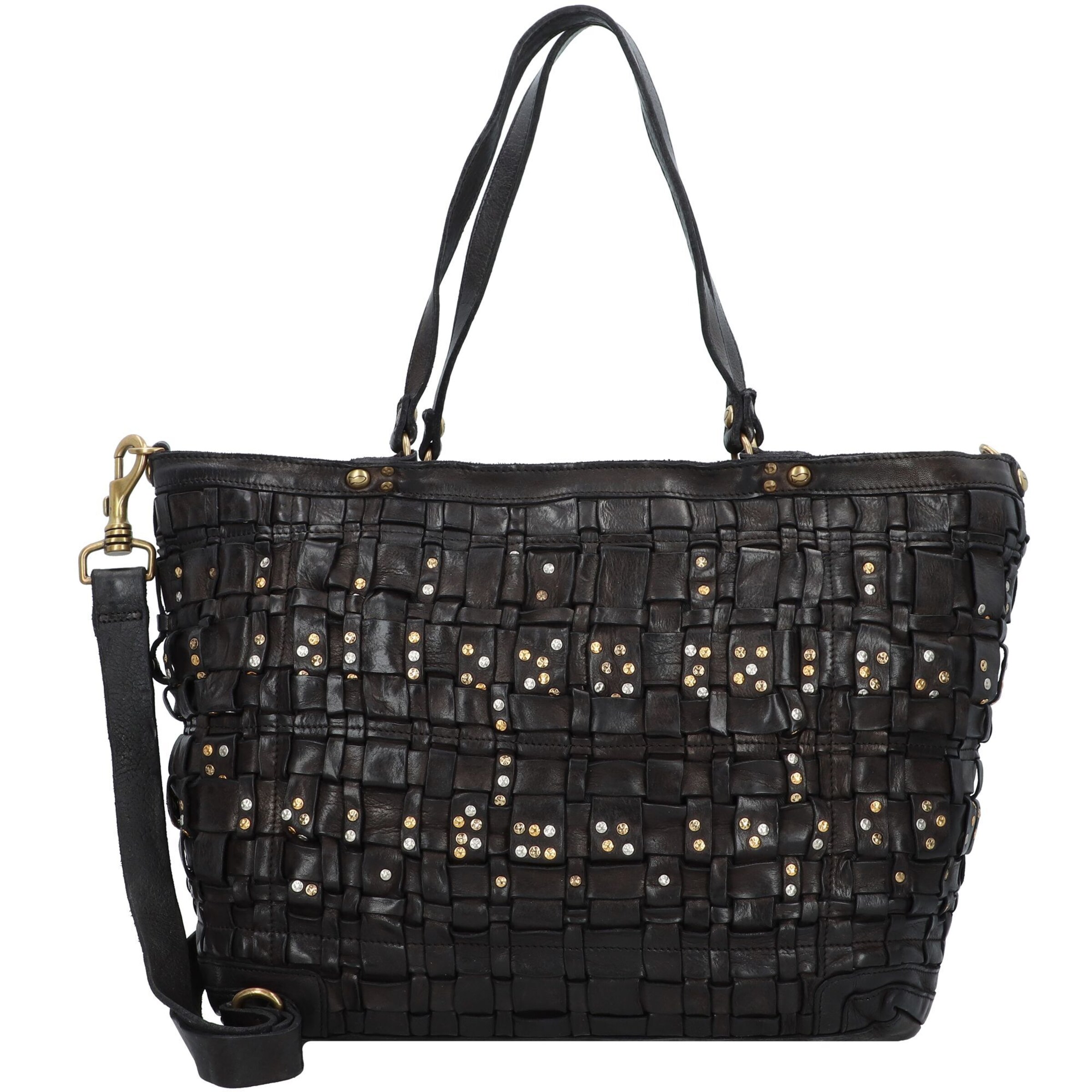 Campomaggi Shopper in Black: front