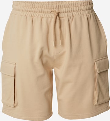 DAN FOX APPAREL Regular Cargobroek 'Jaron' in Beige: voorkant