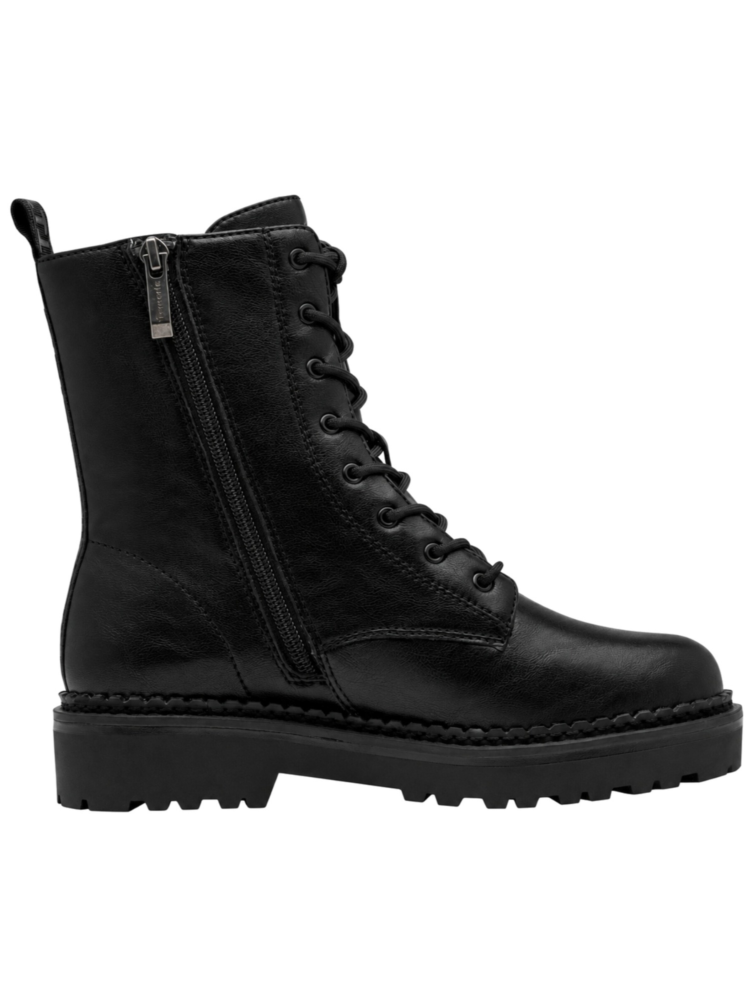 Bottines à lacets Tamaris en noir
