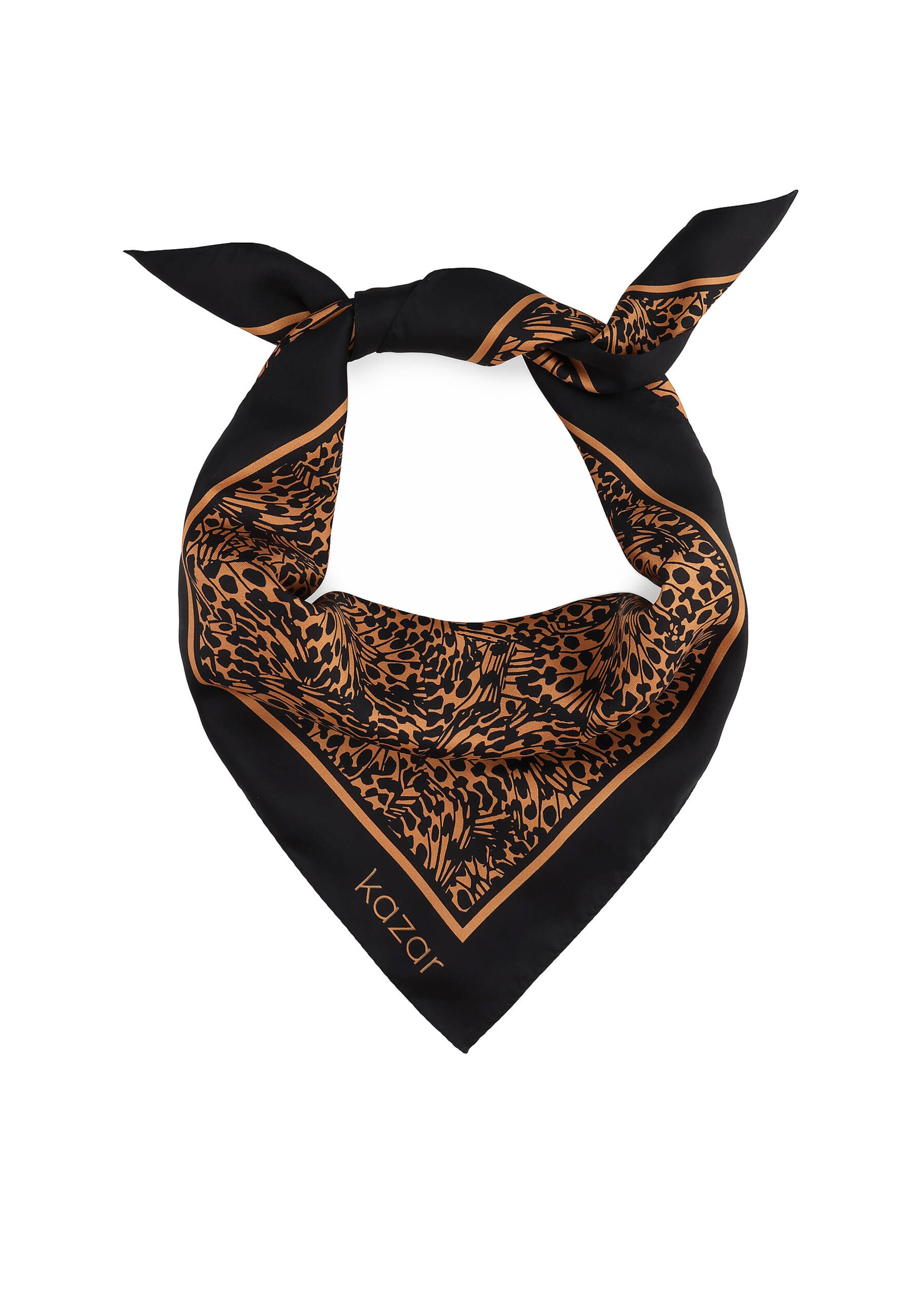 Kazar Tuch in braun / schwarz, Produktansicht