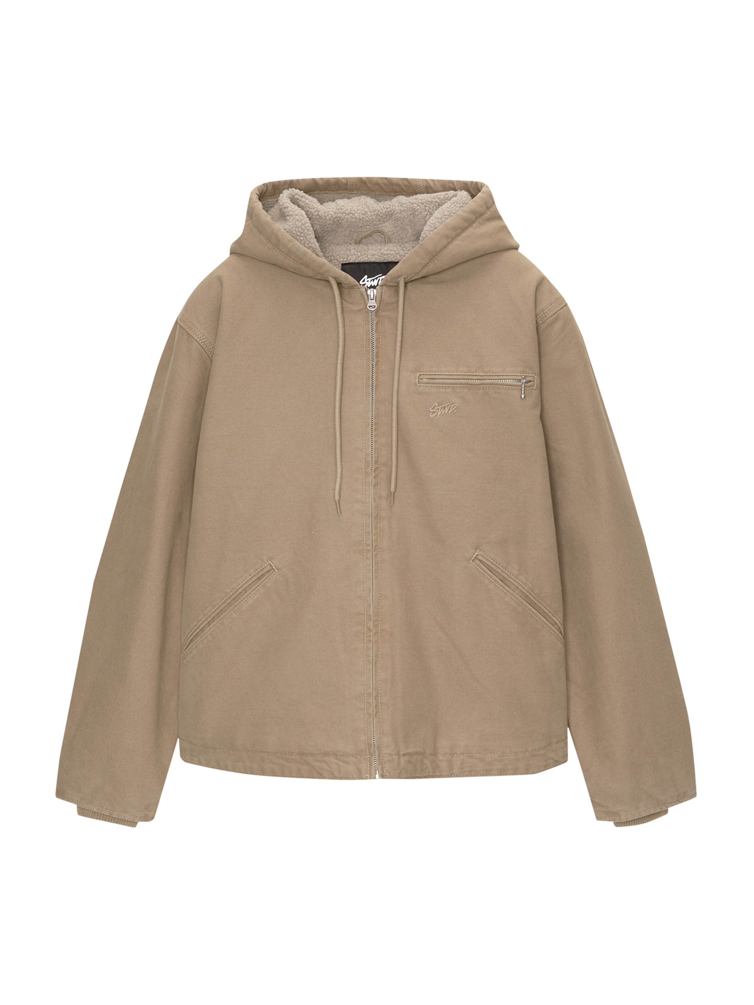 Pull&Bear Prechodná bunda - Hnedá: predná strana