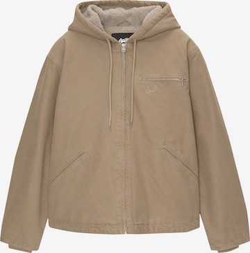 Pull&Bear Kurtka przejściowa w kolorze brązowy: przód