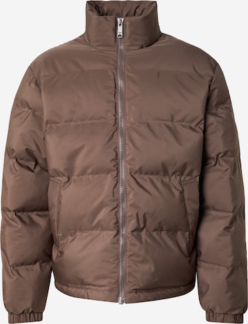 Veste mi-saison 'Cole' WEEKDAY en marron : devant