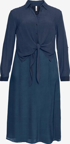 SHEEGO Shirt Dress in Blue: front