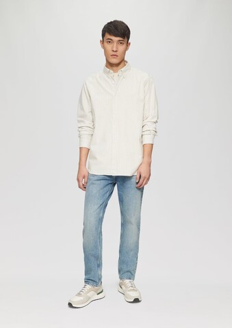 s.Oliver Regular fit Button Up Shirt in Brown