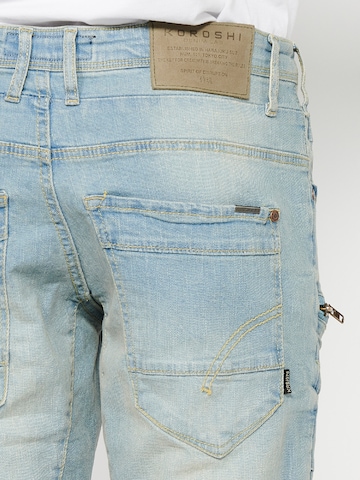 Regular Jeans cargo KOROSHI en bleu