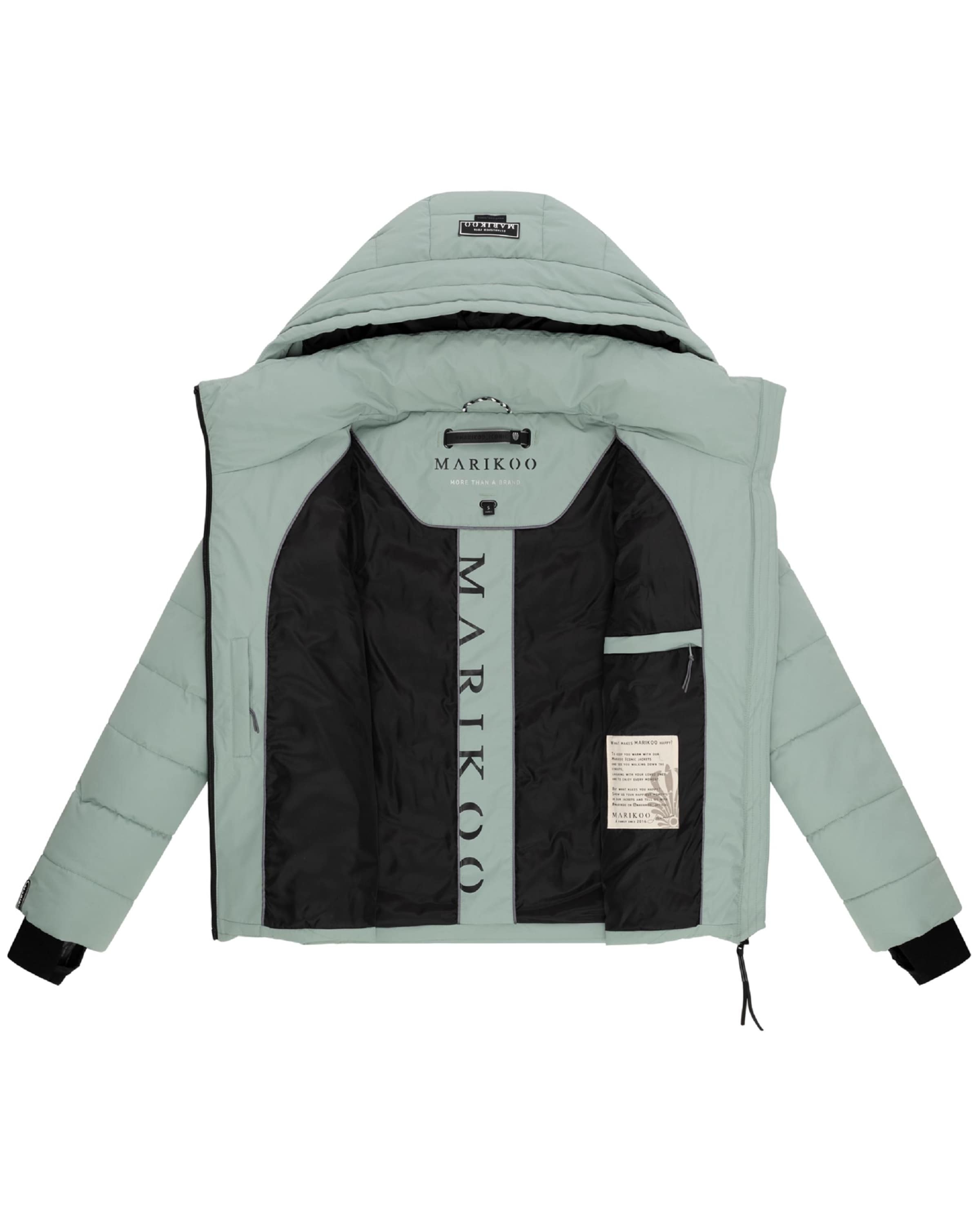 Geacă de iarnă de la MARIKOO pe verde