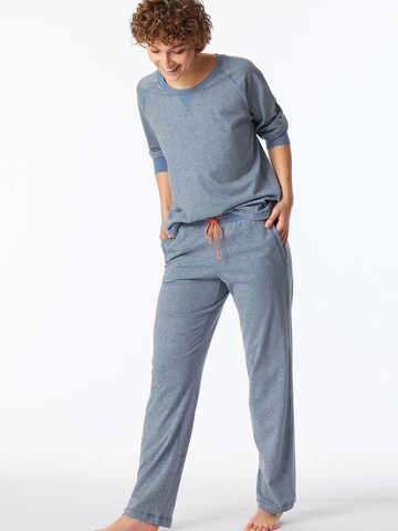 SCHIESSER Pyjama in Blau: Vorderseite