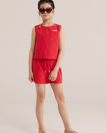 Chemisier WE Fashion en rouge