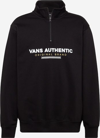 Sweat-shirt VANS en noir : devant