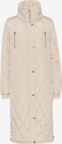 Kaffe Between-Seasons Coat in Beige: front