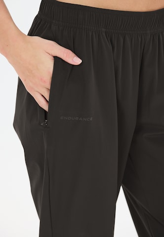 ENDURANCE Regular Laufhose 'Typhoro' in Schwarz