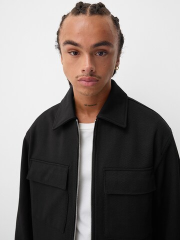 Veste mi-saison Bershka en noir