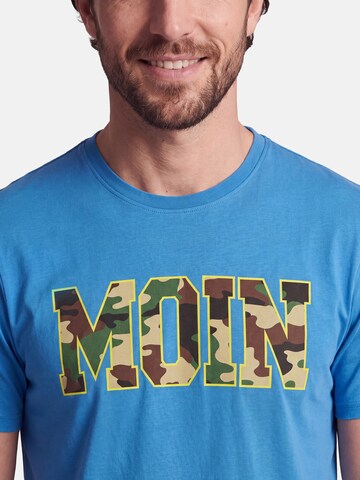 salzhaut Shirt 'Diek - Moin' in Blue: front