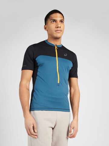 ASICS Sportshirt 'FUJITRAIL' in Blau: predná strana