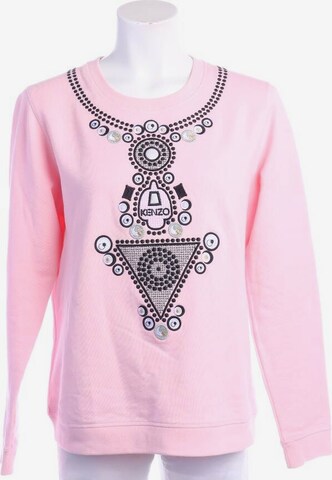KENZO Sweatshirt & Zip-Up Hoodie in L in Pink: front