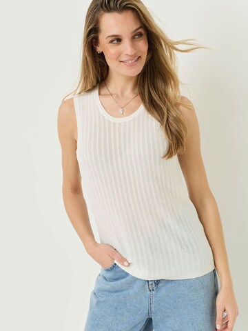 Tops en tricot Tamaris en blanc : devant