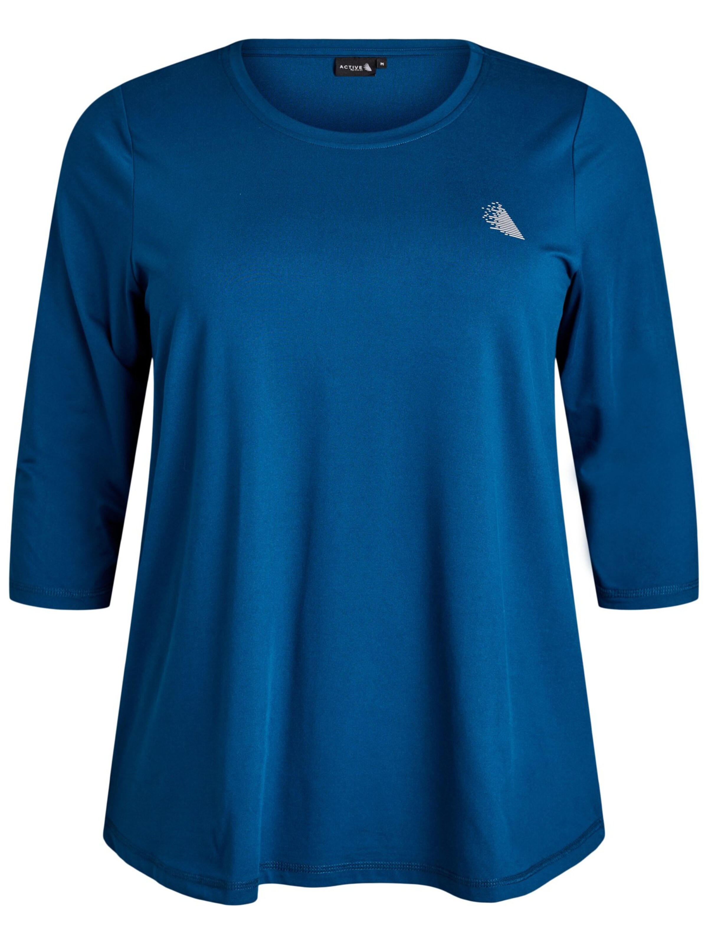 Active by Zizzi Shirt in Blauw: voorkant