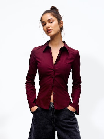 Bershka Bluse in Rot: Vorderseite