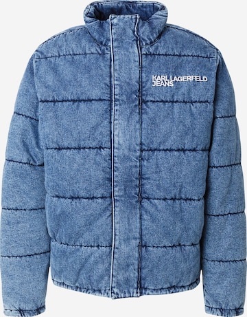 mėlyna KARL LAGERFELD JEANS Demisezoninė striukė: priekis