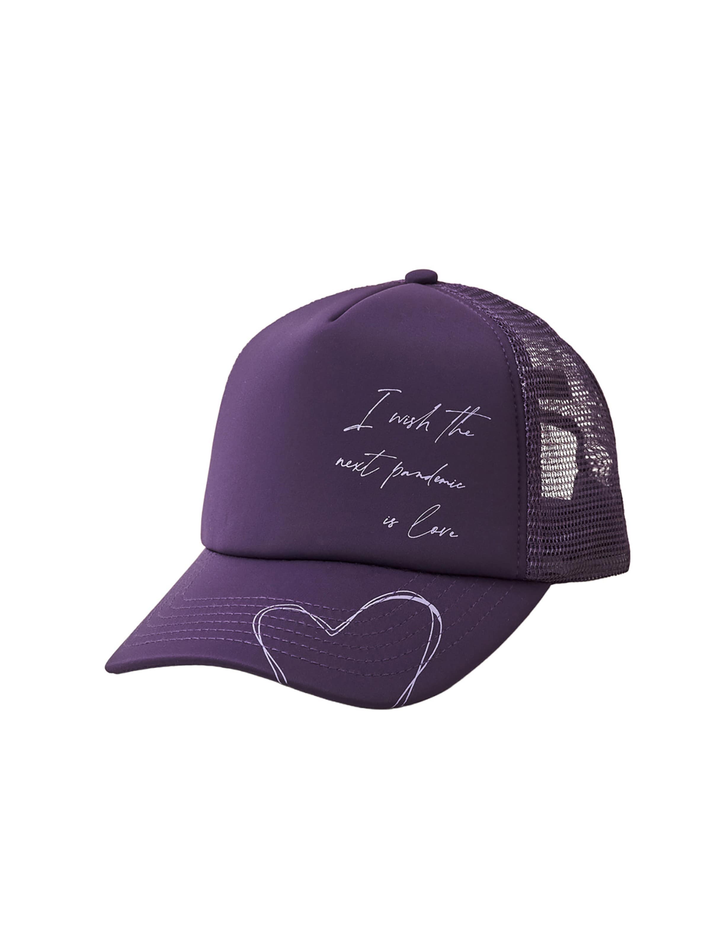 THE ODDS Cap 'I Wish The Next Pandemic Is Love Trucker Cap/ LMTD edition' in Purple