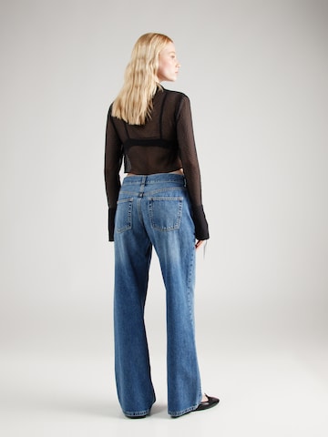 TOPSHOP Wide Leg Farkut värissä sininen