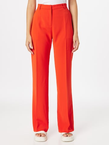 Neo Noir Pleated Pants 'Alice' in Red: front