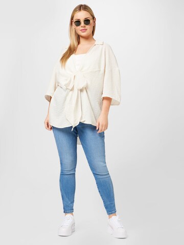 Vero Moda Curve Blouse 'CHRIS' in Beige