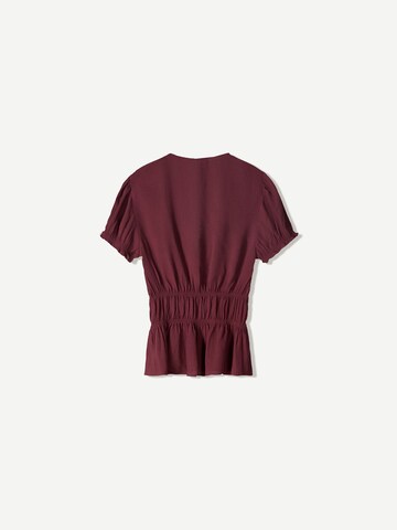 Bershka Blouse in Red