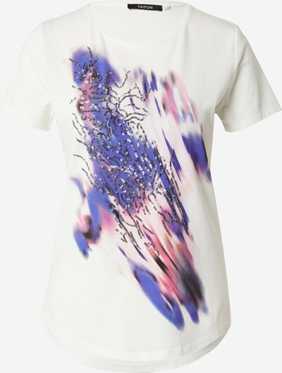 TAIFUN Shirts i violetblå / fuchsia / sort / hvid, Produktvisning