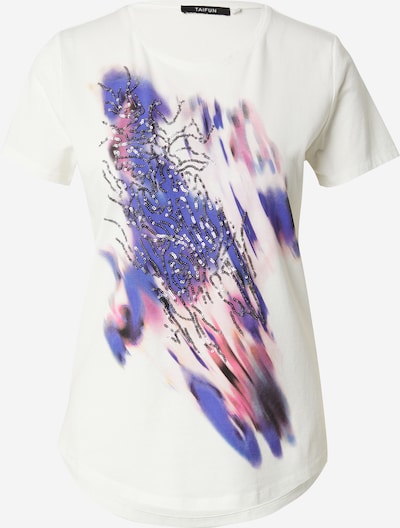 TAIFUN Μπλουζάκι σε μπλε βιολετί / φούξια / μαύρο / λευκό, Άποψη προϊόντος