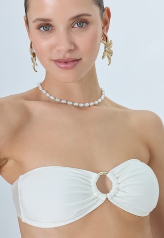 LSCN by LASCANABandeau Bikini gornji dio - bež boja