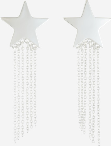 Monki Earrings in Silver: front