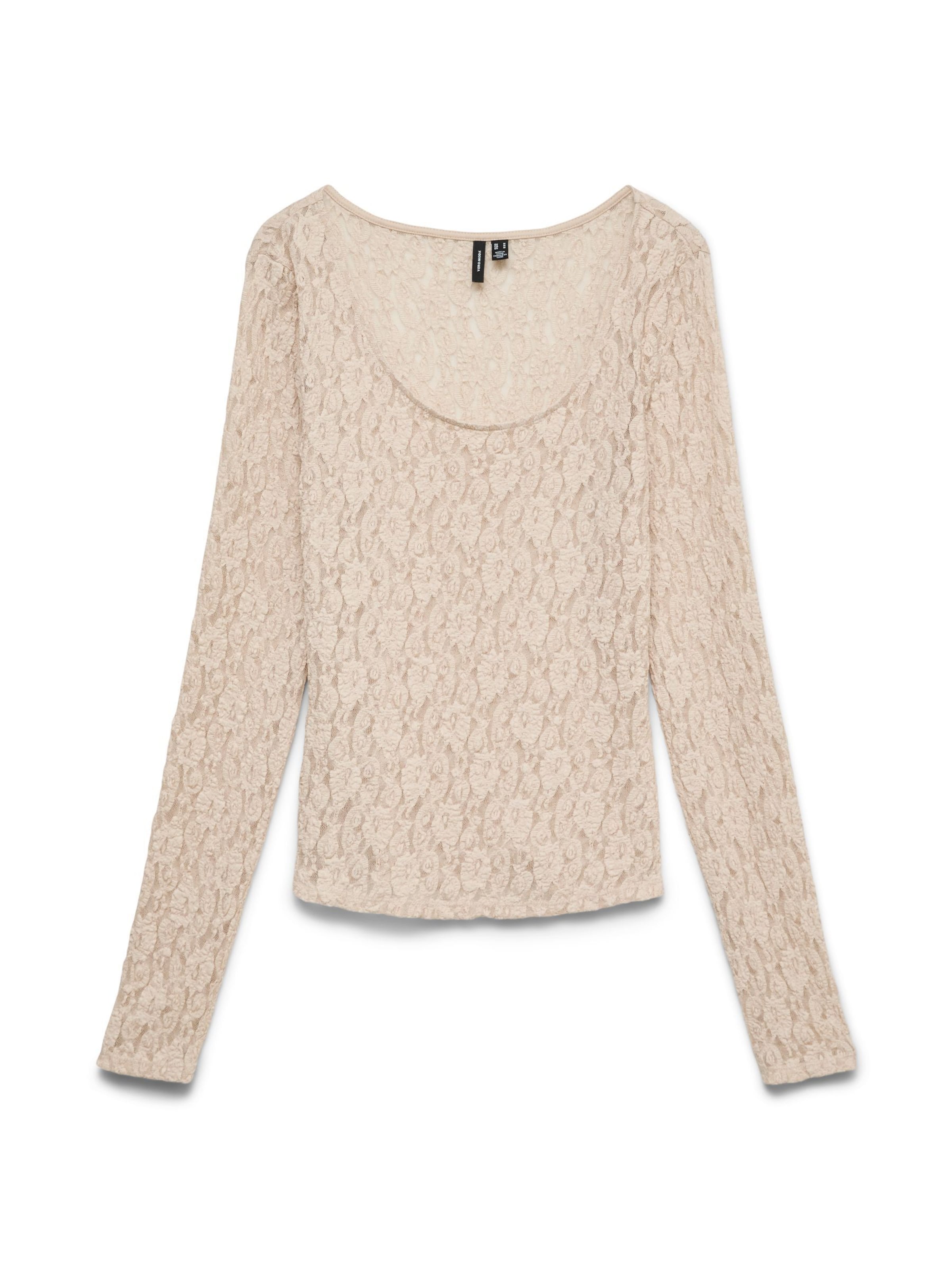 VERO MODA Top 'VMFlora' in Beige: front