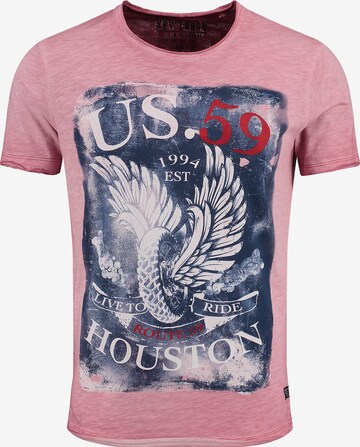 Key Largo Shirt 'MT HOUSTON' in Roze: voorkant