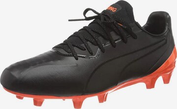 PUMA Soccer Cleats ' King Platinum Fg/ag ' in Black: front