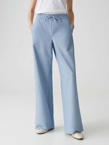OPUS Wide Leg Hose 'Melane' in Blau: Vorderseite