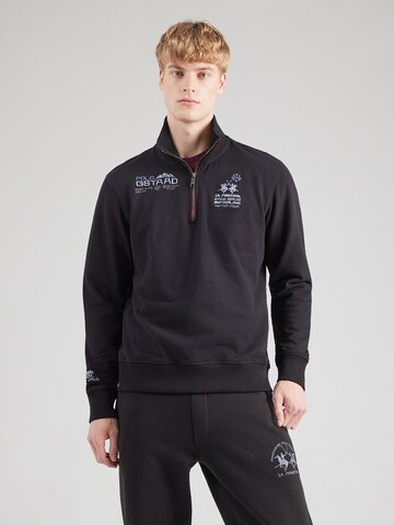 La Martina Tréning póló - fekete: elől