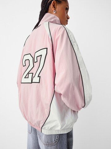 Bershka Between-season jacket in Pink