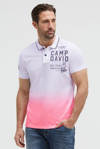 CAMP DAVID Shirt in Pink: front