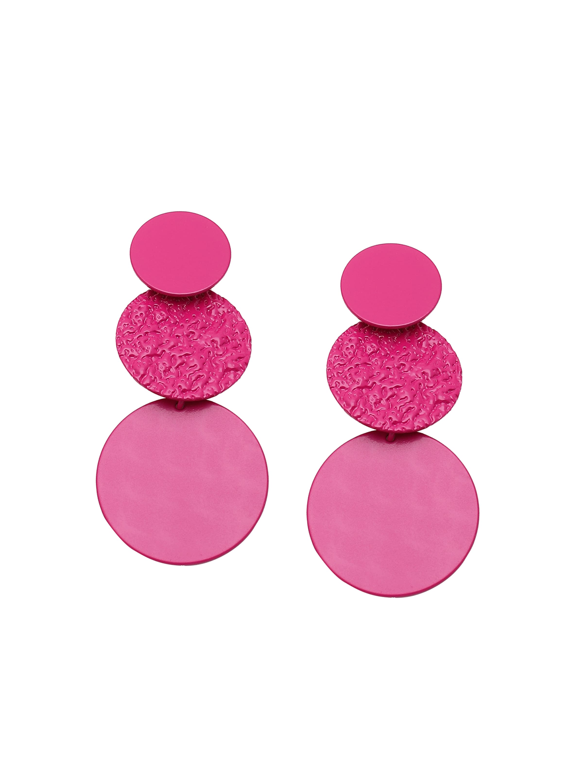 Boucles d'oreilles 'Writika' SOHI en rose : devant