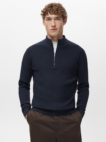 MANGO MAN Neulepaita 'Antiguap' värissä sininen: etupuoli