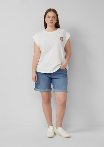 QS T-Shirt in Weiß