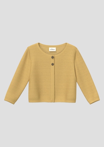 s.Oliver Knit cardigan in Yellow