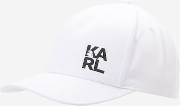 Karl Lagerfeld - Gorra en blanco: frente