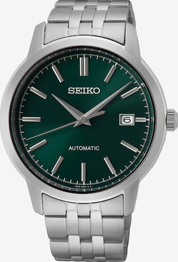 SEIKO Analoguhr in grün / silber, Produktansicht